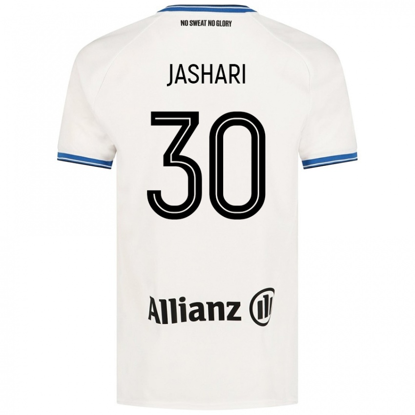 Herren Ardon Jashari #30 Weiß Auswärtstrikot Trikot 2024/25 T-Shirt