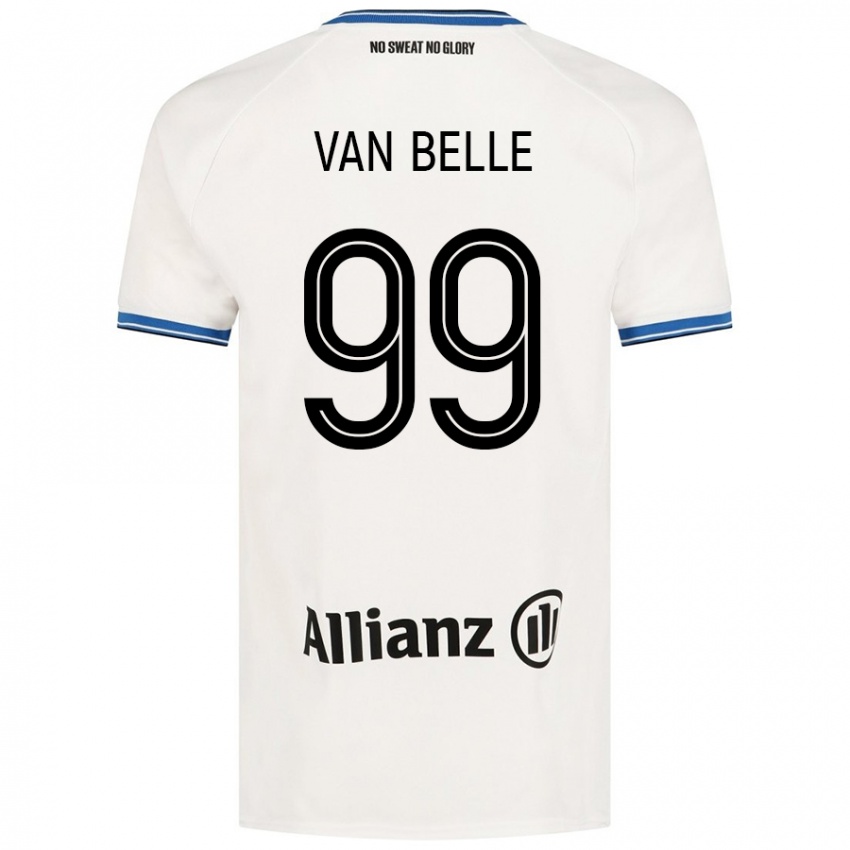 Herren Lyndsey Van Belle #99 Weiß Auswärtstrikot Trikot 2024/25 T-Shirt