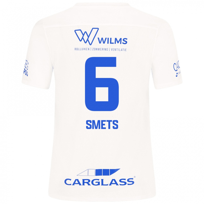 Herren Matte Smets #6 Weiß Auswärtstrikot Trikot 2024/25 T-Shirt