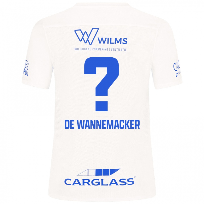 Herren August De Wannemacker #0 Weiß Auswärtstrikot Trikot 2024/25 T-Shirt