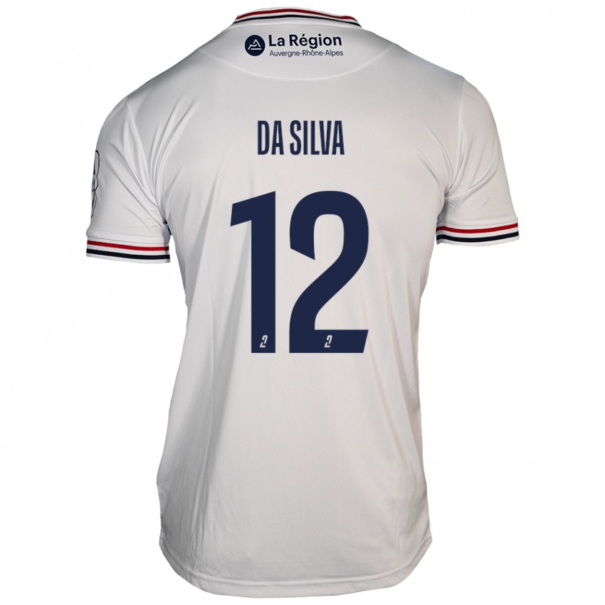 Herren Damien Da Silva #12 Weiß Auswärtstrikot Trikot 2024/25 T-Shirt