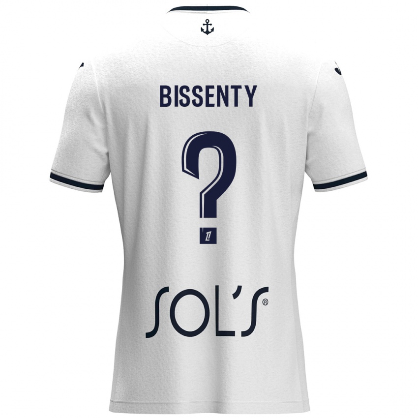 Herren Bissenty Gomis #0 Weiß Dunkelblau Auswärtstrikot Trikot 2024/25 T-Shirt