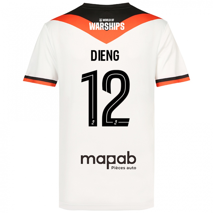 Herren Bamba Dieng #12 Weiß Auswärtstrikot Trikot 2024/25 T-Shirt