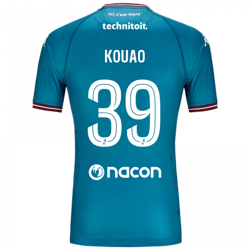 Herren Koffi Kouao #39 Blau Petrol Auswärtstrikot Trikot 2024/25 T-Shirt