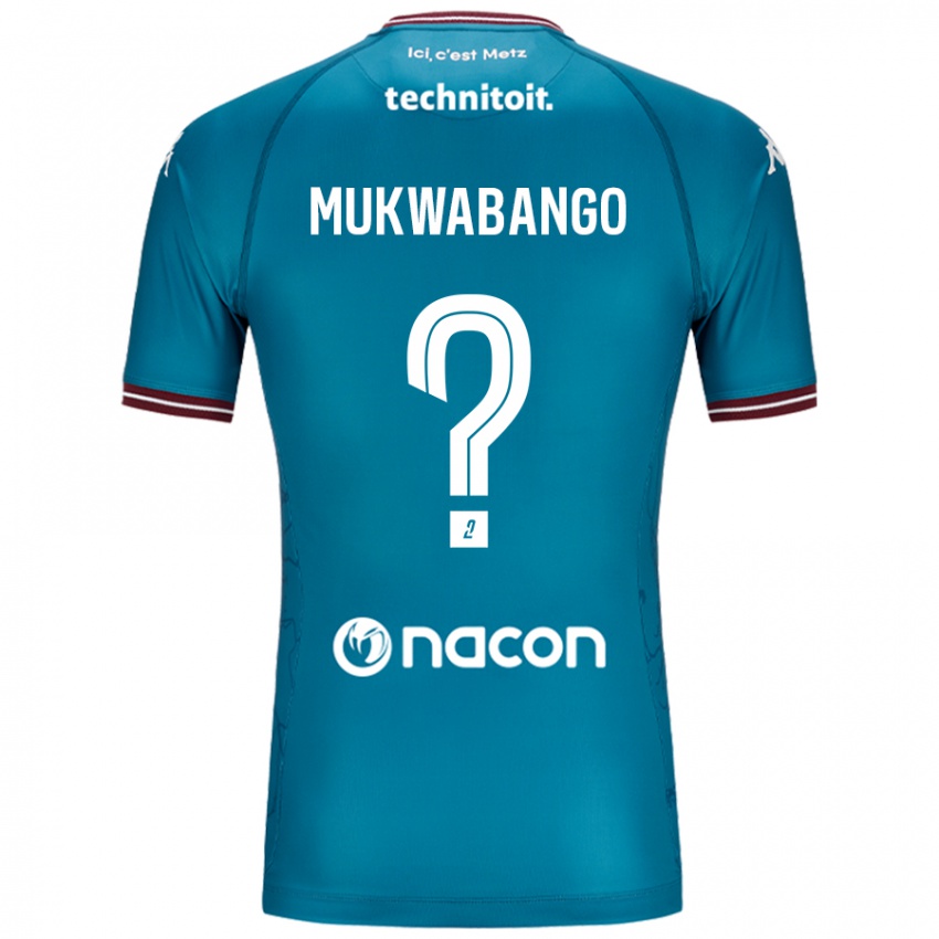 Herren Bénit Mukwabango #0 Blau Petrol Auswärtstrikot Trikot 2024/25 T-Shirt