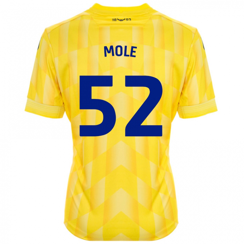 Damen Harrison Mole #52 Gelb Heimtrikot Trikot 2024/25 T-Shirt