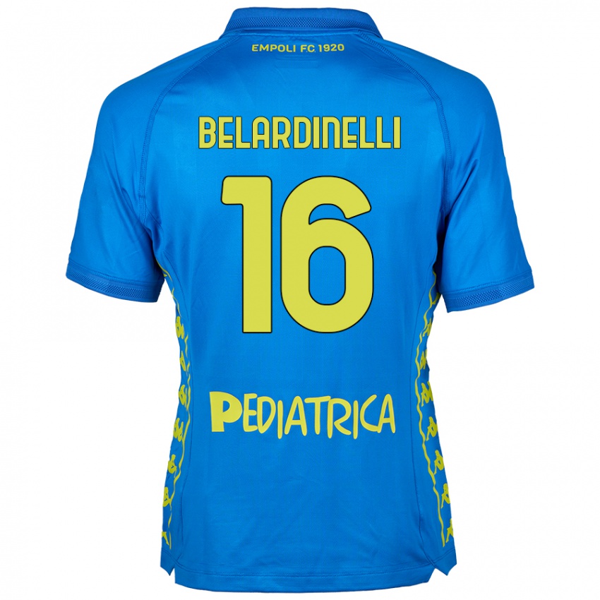 Damen Luca Belardinelli #16 Blau Heimtrikot Trikot 2024/25 T-Shirt