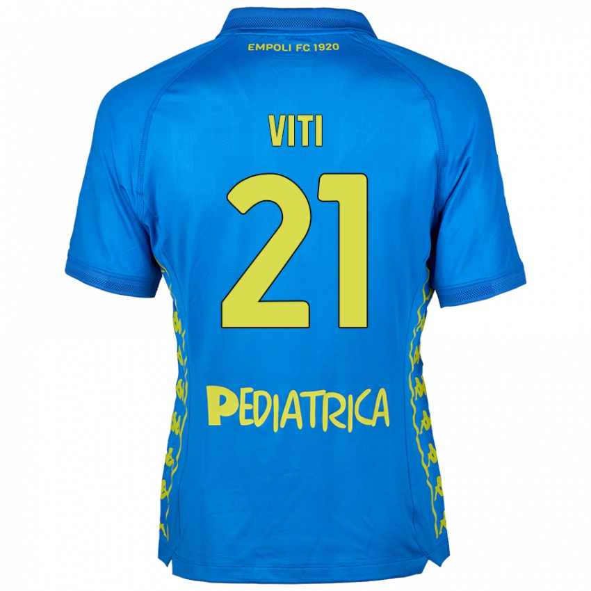 Damen Mattia Viti #21 Blau Heimtrikot Trikot 2024/25 T-Shirt