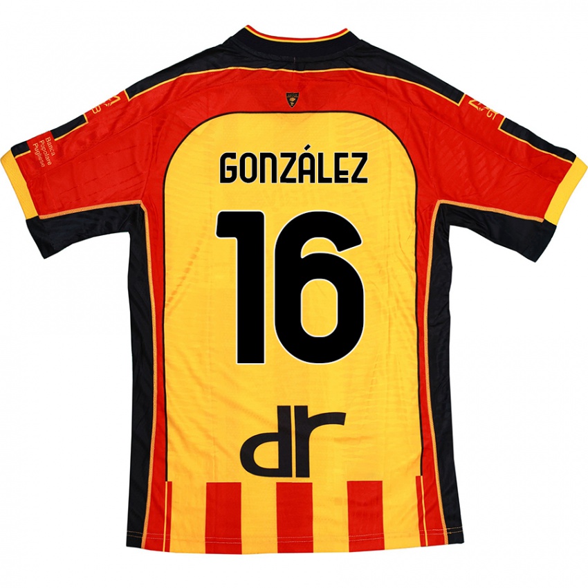 Damen Joan González #16 Gelb Rot Heimtrikot Trikot 2024/25 T-Shirt