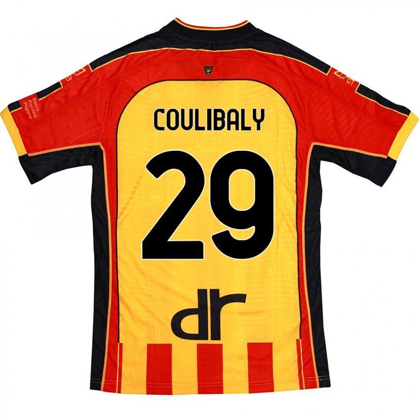 Damen Lassana Coulibaly #29 Gelb Rot Heimtrikot Trikot 2024/25 T-Shirt