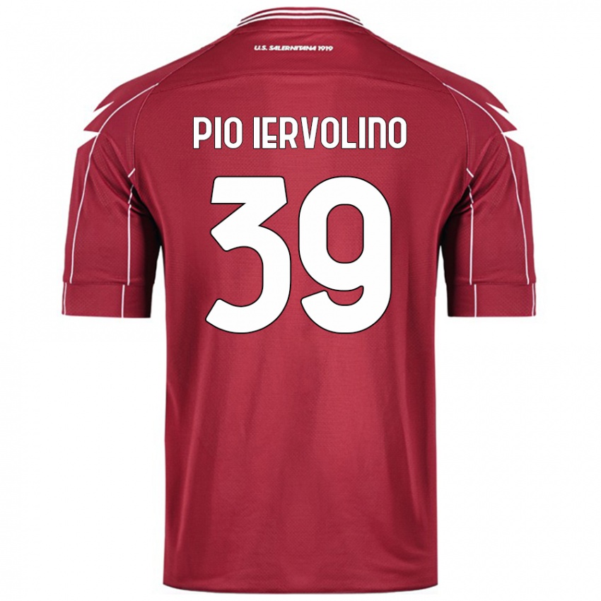 Damen Antonio Pio Iervolino #39 Burgundrot Heimtrikot Trikot 2024/25 T-Shirt