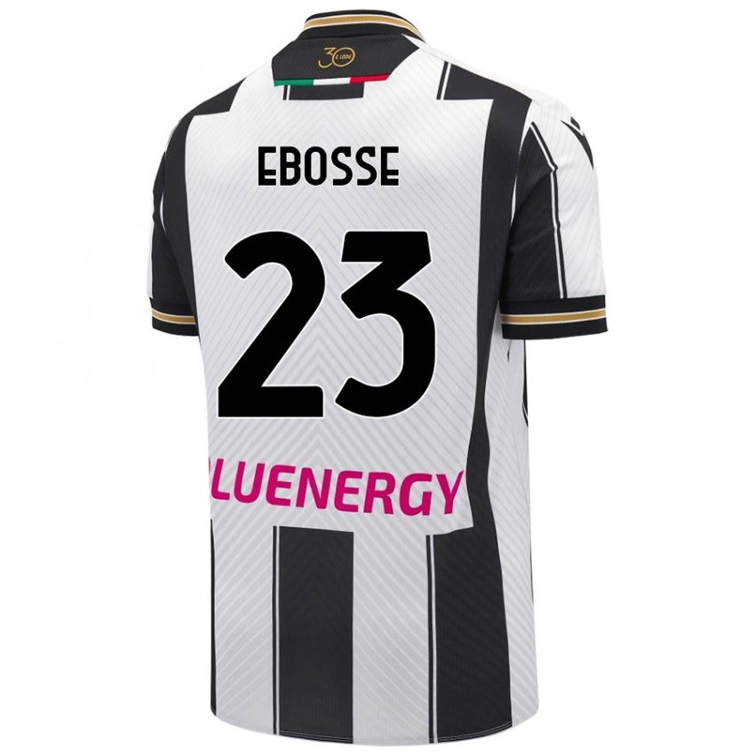 Damen Enzo Ebosse #23 Weiß Schwarz Heimtrikot Trikot 2024/25 T-Shirt