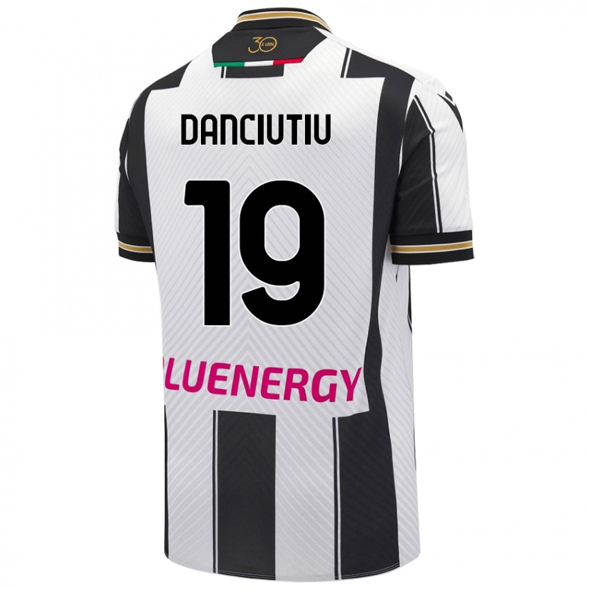 Damen Vlad Danciuțiu #19 Weiß Schwarz Heimtrikot Trikot 2024/25 T-Shirt