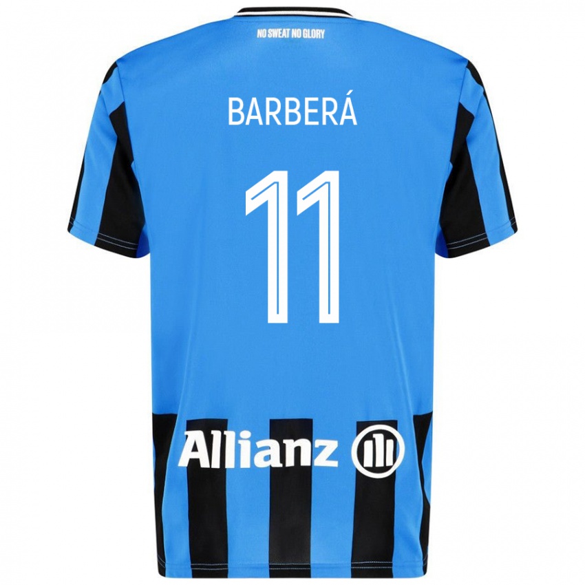 Damen Víctor Barberá #11 Himmelblau Schwarz Heimtrikot Trikot 2024/25 T-Shirt