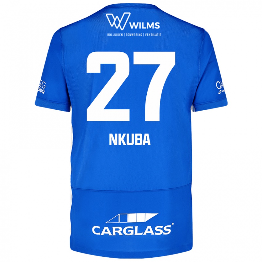 Damen Ken Nkuba #27 Blau Heimtrikot Trikot 2024/25 T-Shirt