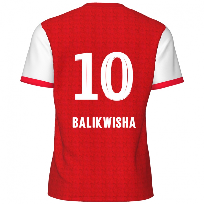 Damen Michel-Ange Balikwisha #10 Rot Weiß Heimtrikot Trikot 2024/25 T-Shirt