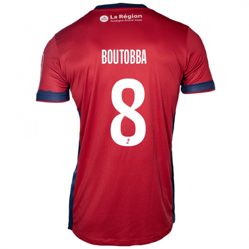 Damen Bilal Boutobba #8 Hellburgunderrot Heimtrikot Trikot 2024/25 T-Shirt