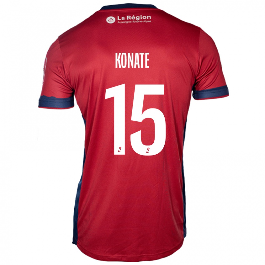 Damen Cheick Oumar Konaté #15 Hellburgunderrot Heimtrikot Trikot 2024/25 T-Shirt