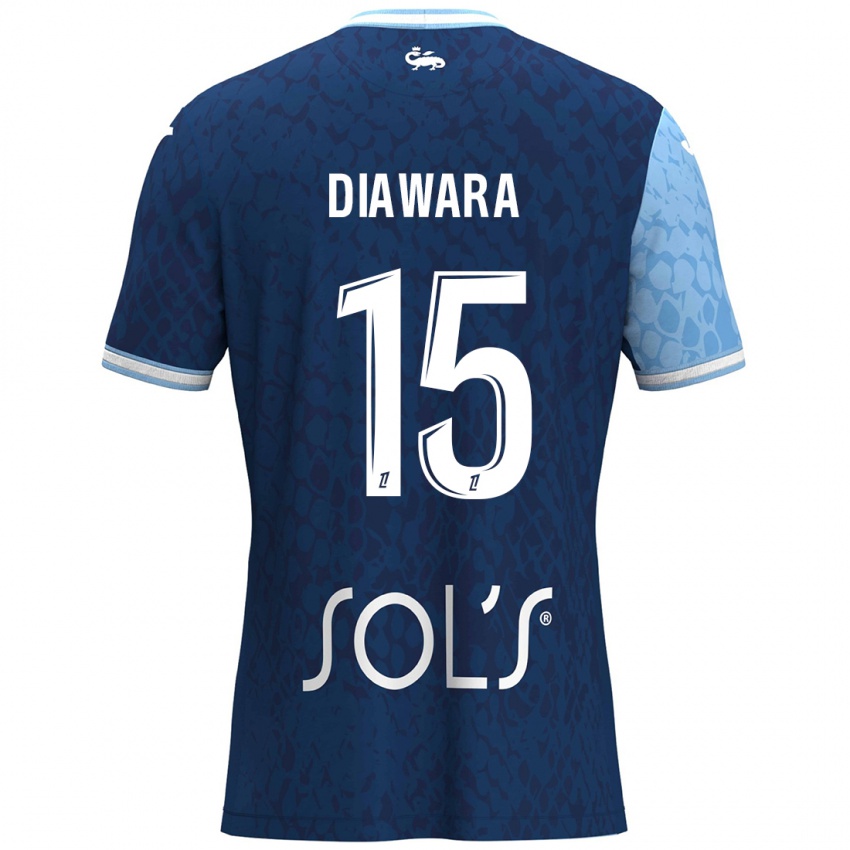 Damen Kandet Diawara #15 Himmelblau Dunkelblau Heimtrikot Trikot 2024/25 T-Shirt