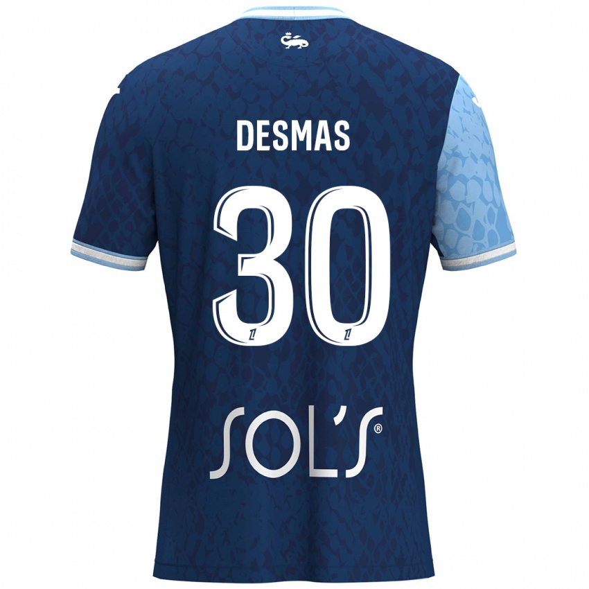 Damen Arthur Desmas #30 Himmelblau Dunkelblau Heimtrikot Trikot 2024/25 T-Shirt