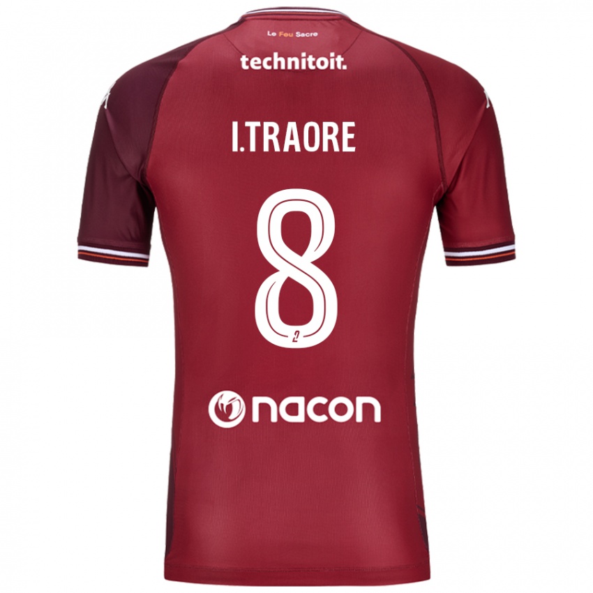 Damen Ismaël Traoré #8 Rot Granata Heimtrikot Trikot 2024/25 T-Shirt