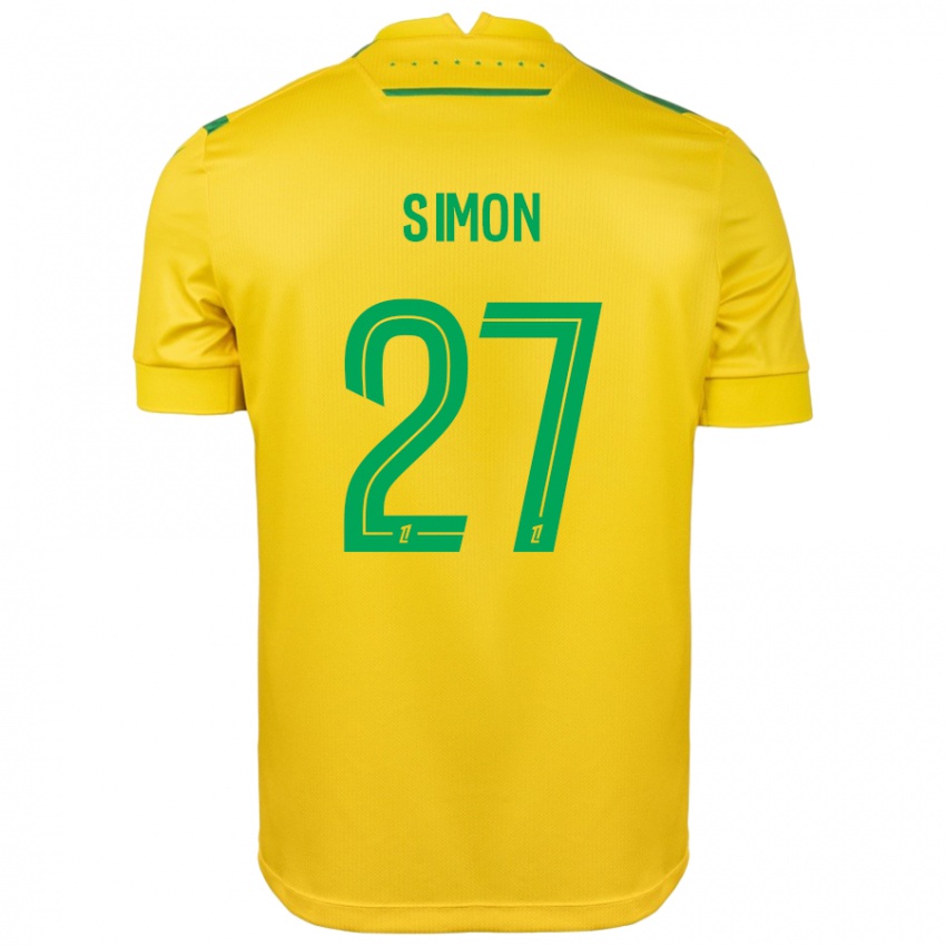 Damen Moses Simon #27 Gelb Grün Heimtrikot Trikot 2024/25 T-Shirt