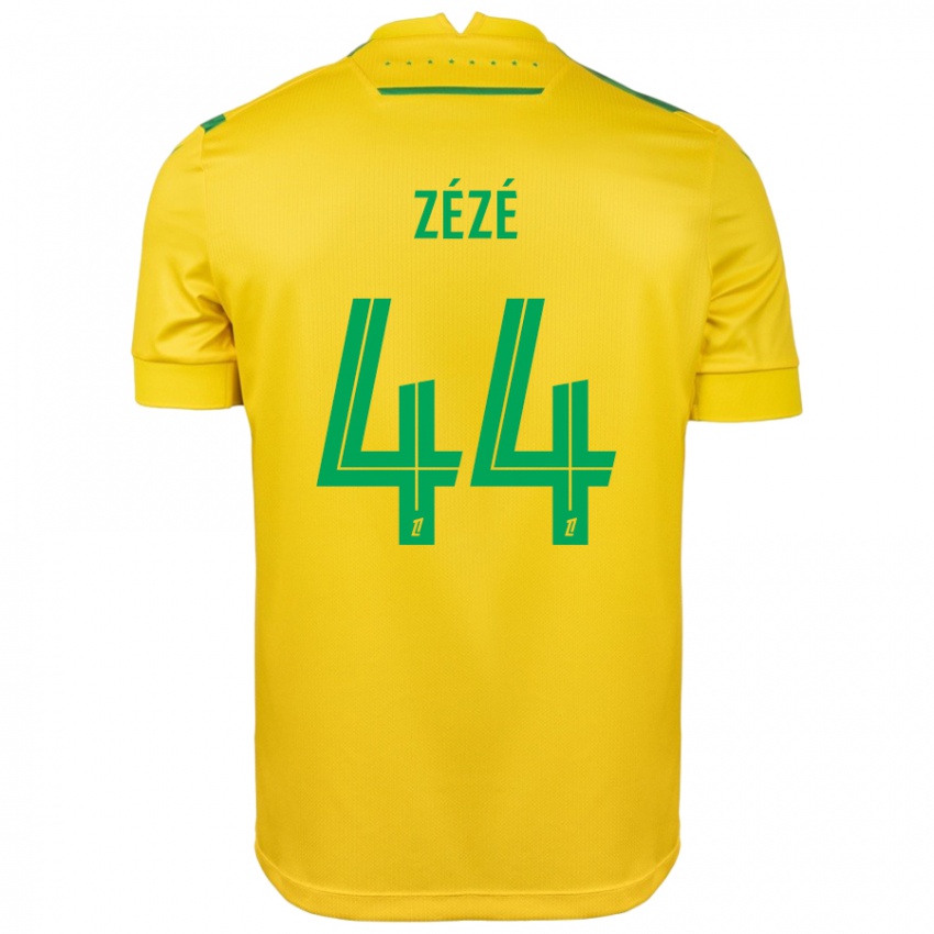 Damen Nathan Zézé #44 Gelb Grün Heimtrikot Trikot 2024/25 T-Shirt