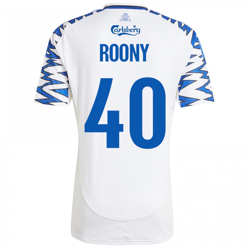 Damen Roony Bardghji #40 Weiß Himmelblau Heimtrikot Trikot 2024/25 T-Shirt