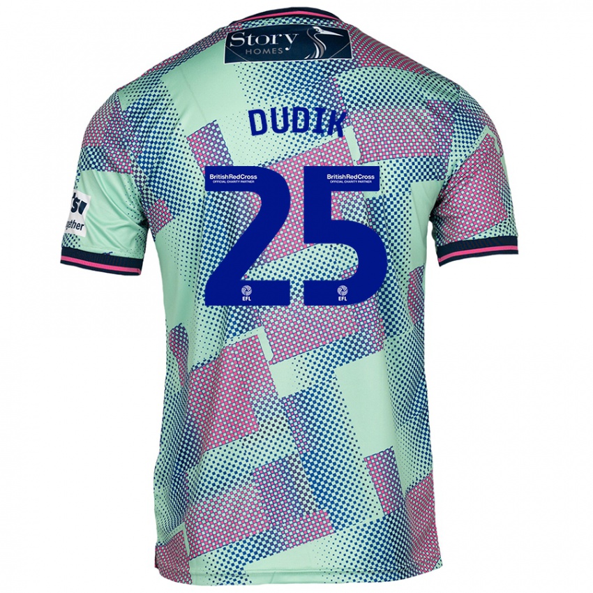 Damen Anton Dudik #25 Grün Auswärtstrikot Trikot 2024/25 T-Shirt