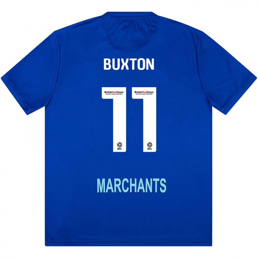 Damen Charlotte Buxton #11 Grün Auswärtstrikot Trikot 2024/25 T-Shirt