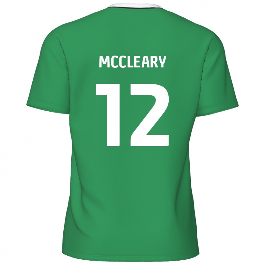 Damen Garath Mccleary #12 Grün Weiße Streifen Auswärtstrikot Trikot 2024/25 T-Shirt