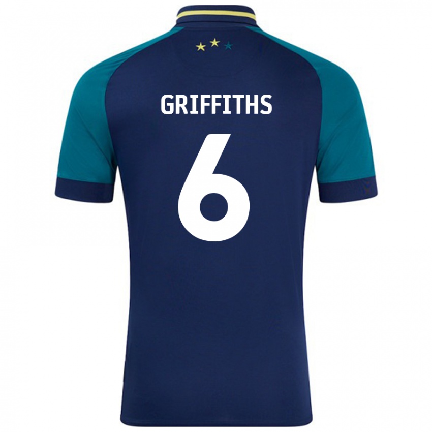 Damen Lauren Griffiths #6 Marine Dunkelgrün Auswärtstrikot Trikot 2024/25 T-Shirt