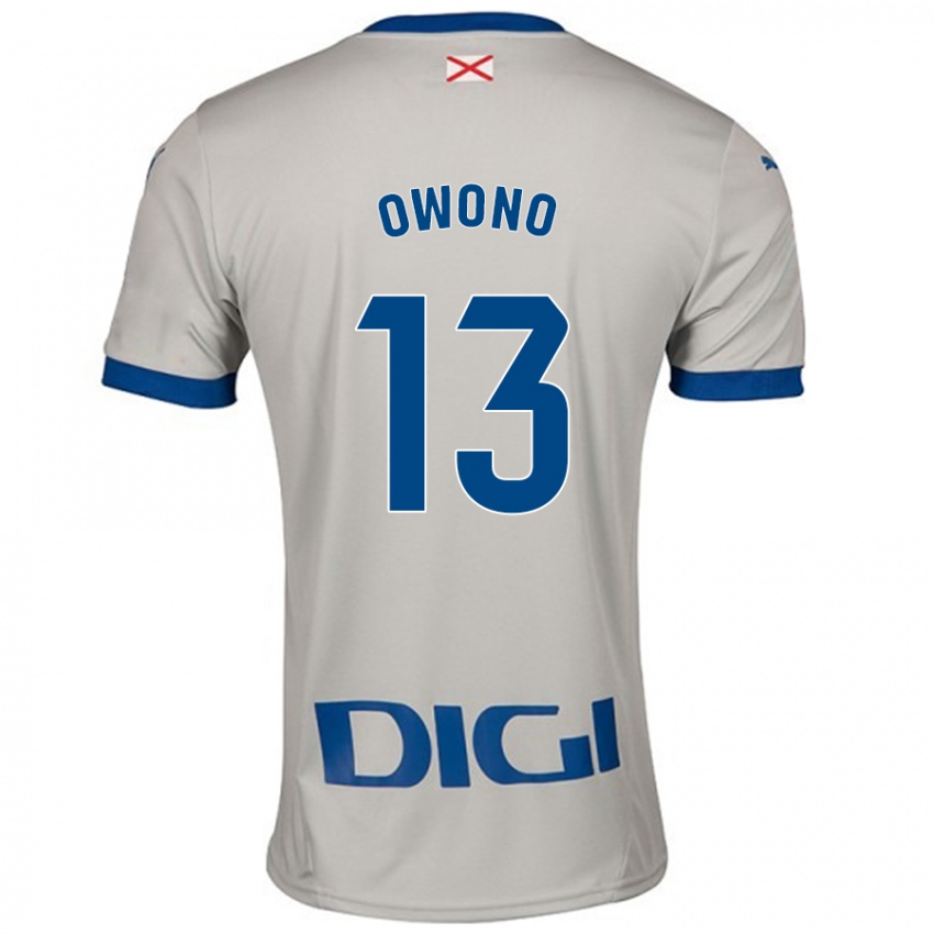 Damen Jesús Owono #13 Hellgrau Auswärtstrikot Trikot 2024/25 T-Shirt