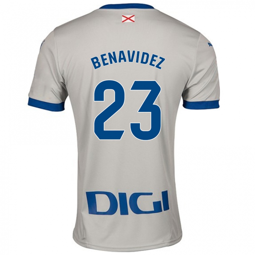 Damen Carlos Benavidez #23 Hellgrau Auswärtstrikot Trikot 2024/25 T-Shirt