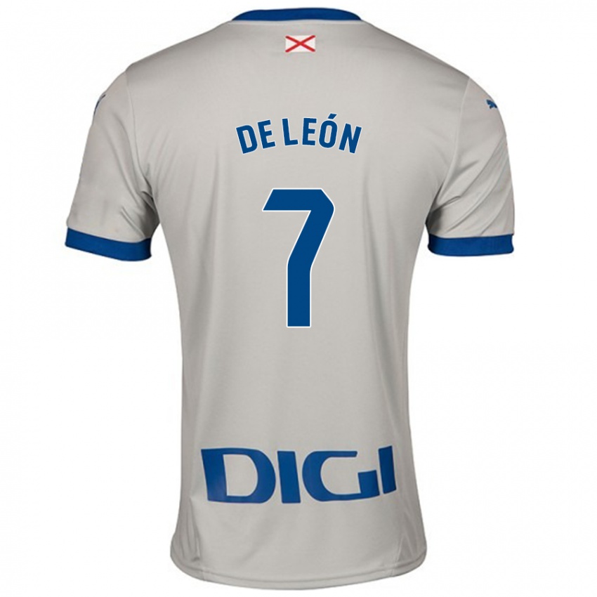 Damen José De León #7 Hellgrau Auswärtstrikot Trikot 2024/25 T-Shirt