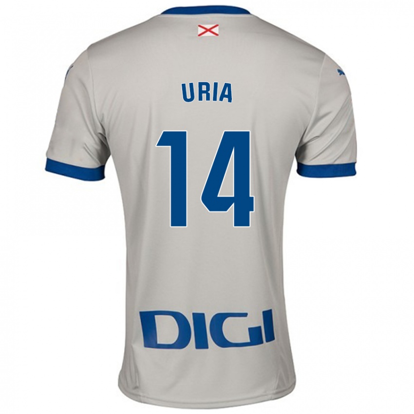 Damen Iker Uria #14 Hellgrau Auswärtstrikot Trikot 2024/25 T-Shirt