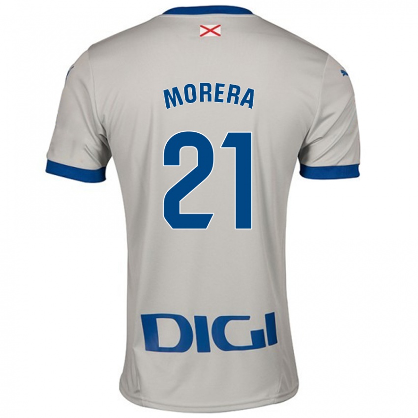 Damen Carla Morera #21 Hellgrau Auswärtstrikot Trikot 2024/25 T-Shirt