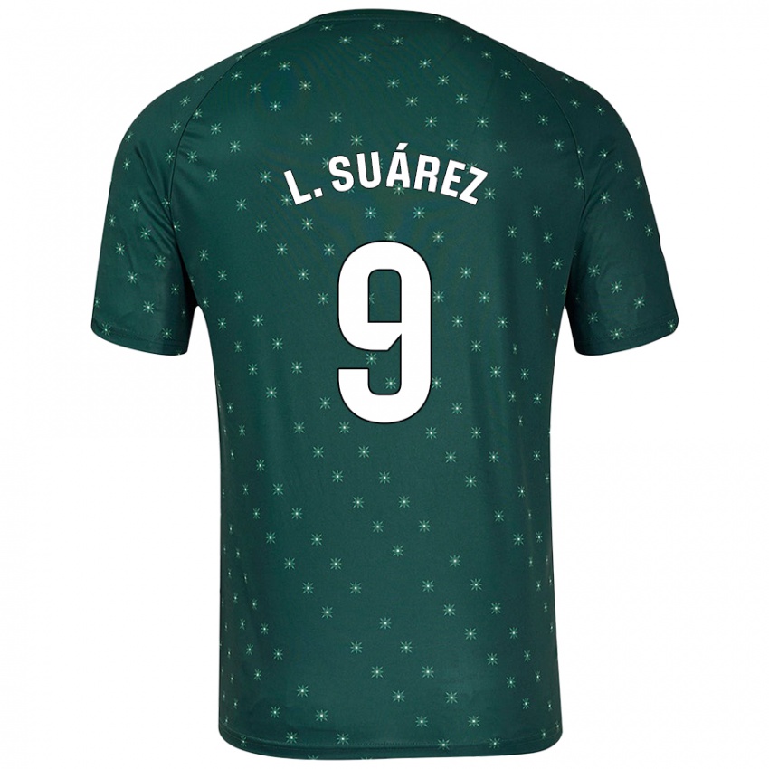 Damen Luis Suárez #9 Dunkelgrün Auswärtstrikot Trikot 2024/25 T-Shirt