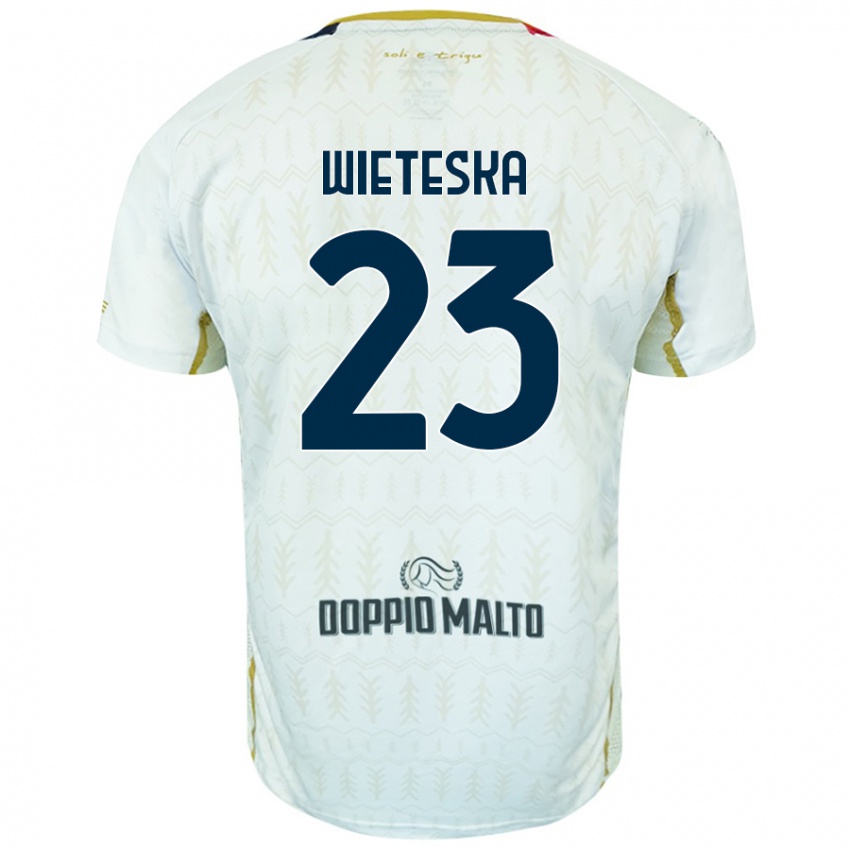 Damen Mateusz Wieteska #23 Weiß Auswärtstrikot Trikot 2024/25 T-Shirt