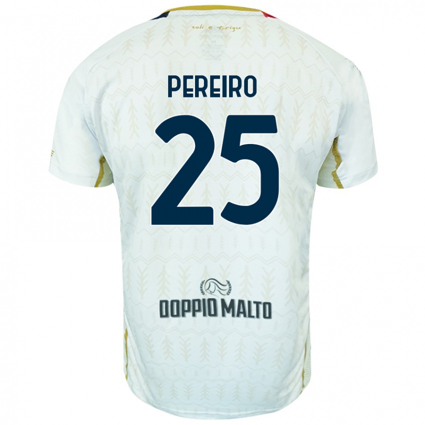 Damen Gastón Pereiro #25 Weiß Auswärtstrikot Trikot 2024/25 T-Shirt