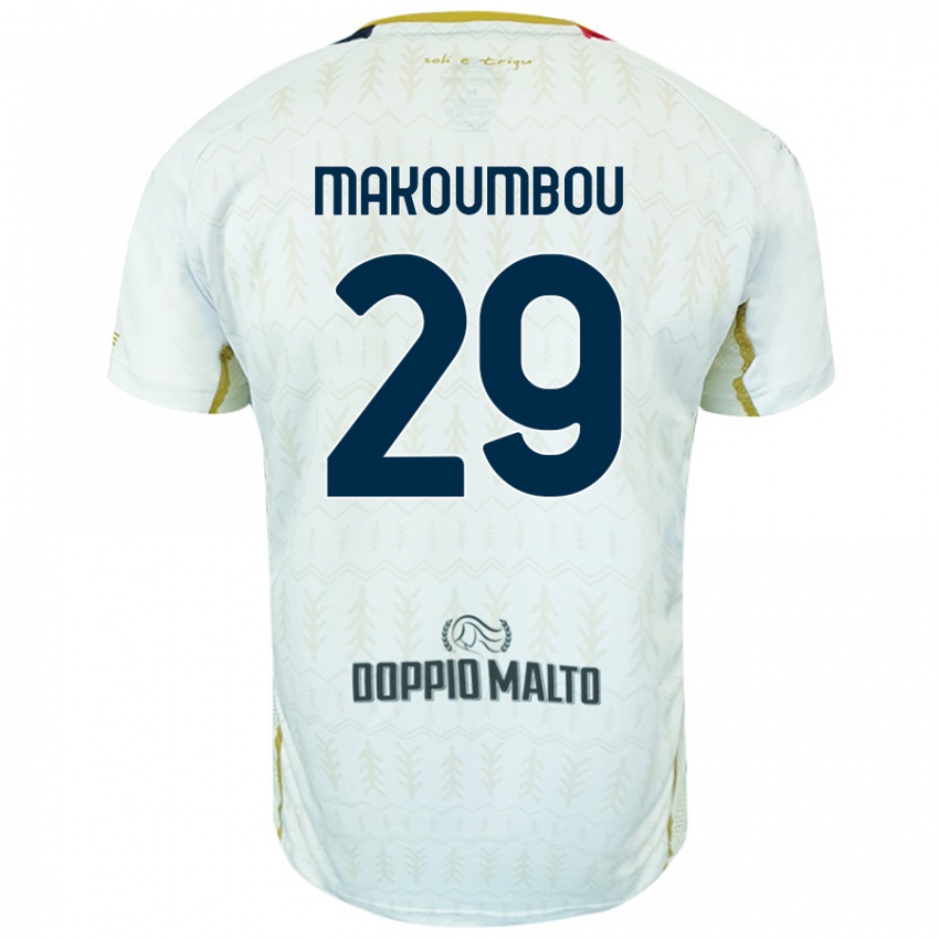 Damen Antoine Makoumbou #29 Weiß Auswärtstrikot Trikot 2024/25 T-Shirt