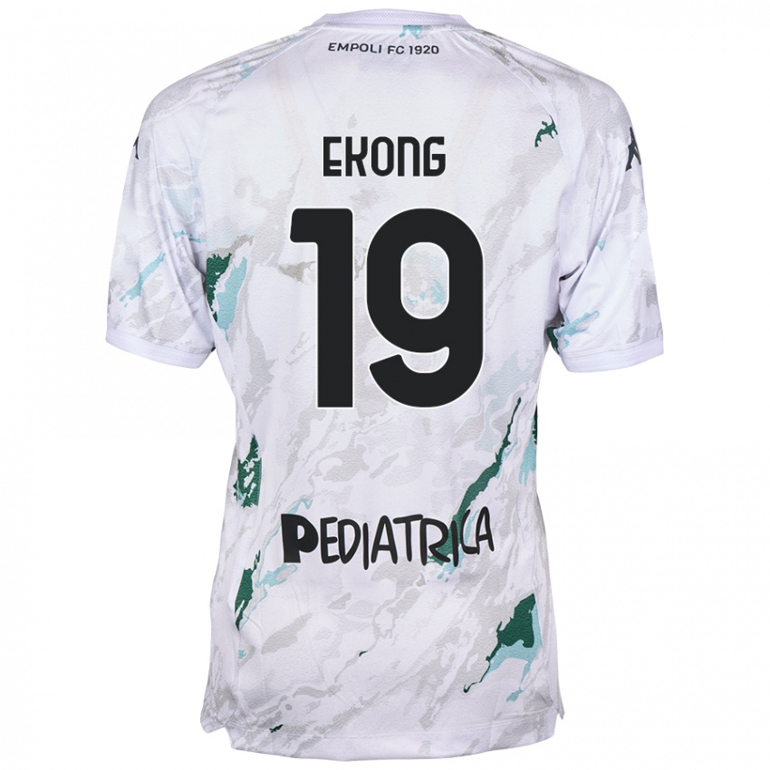 Damen Emmanuel Ekong #19 Grau Auswärtstrikot Trikot 2024/25 T-Shirt