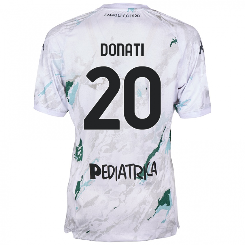 Damen Francesco Donati #20 Grau Auswärtstrikot Trikot 2024/25 T-Shirt