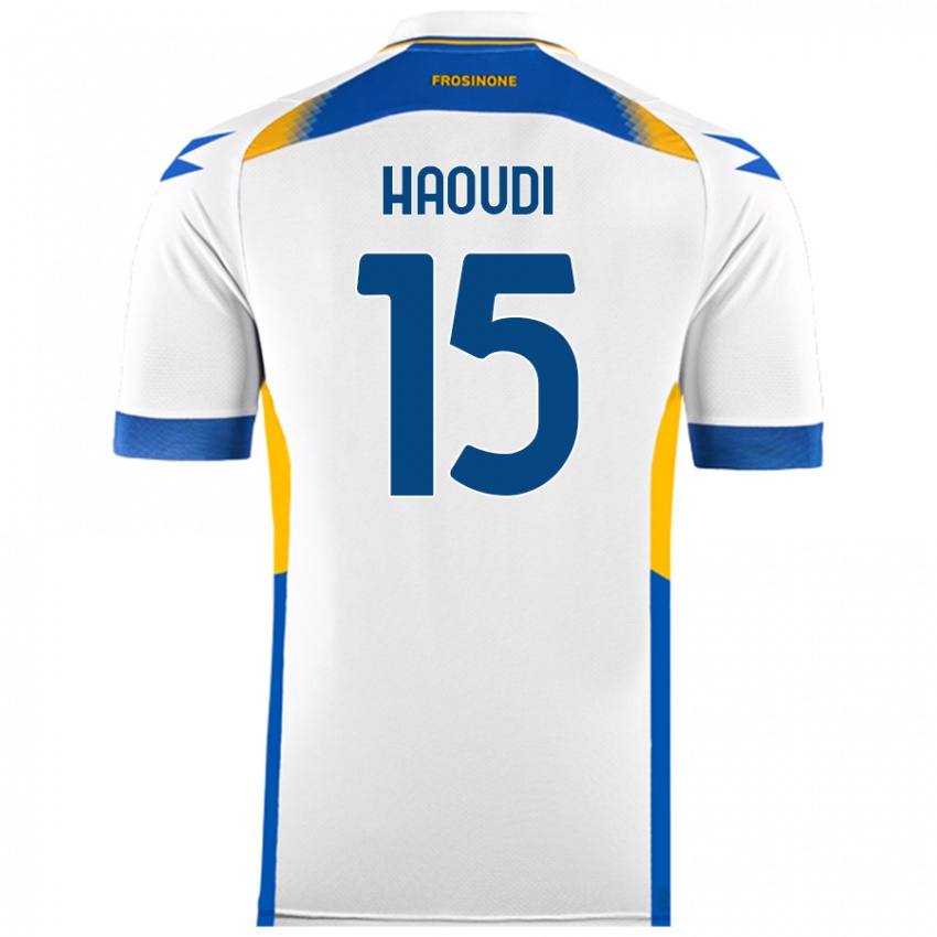 Damen Hamza Haoudi #15 Weiß Auswärtstrikot Trikot 2024/25 T-Shirt