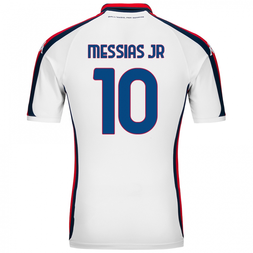 Damen Junior Messias #10 Weiß Auswärtstrikot Trikot 2024/25 T-Shirt