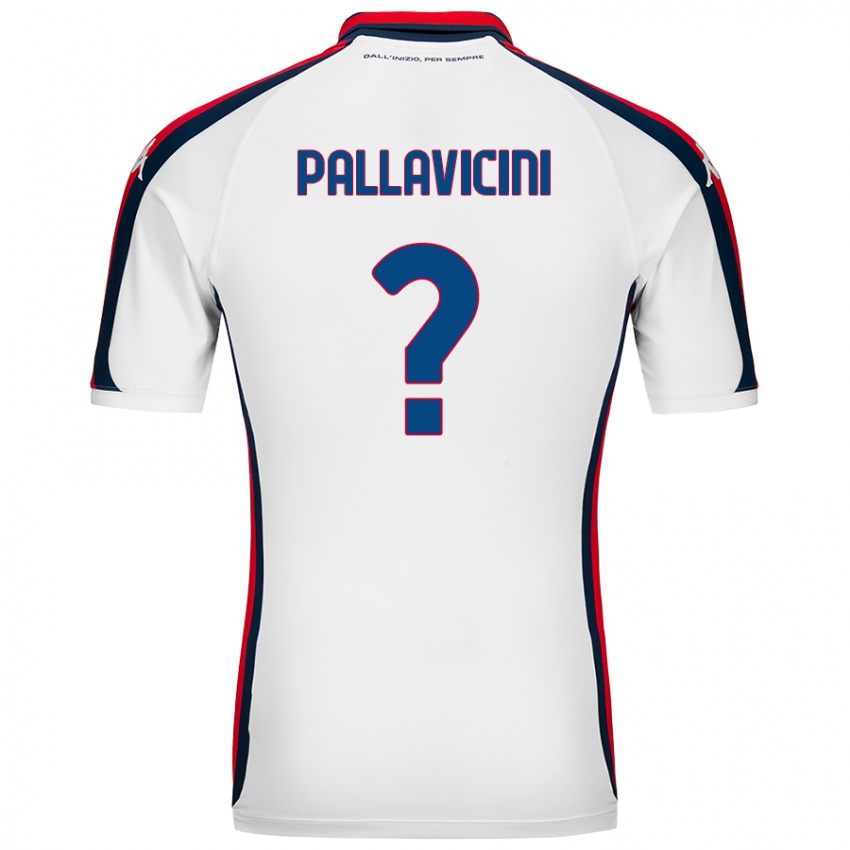 Damen Matteo Pallavicini #0 Weiß Auswärtstrikot Trikot 2024/25 T-Shirt