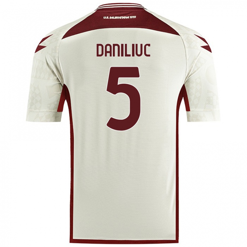 Damen Flavius Daniliuc #5 Cremefarben Auswärtstrikot Trikot 2024/25 T-Shirt