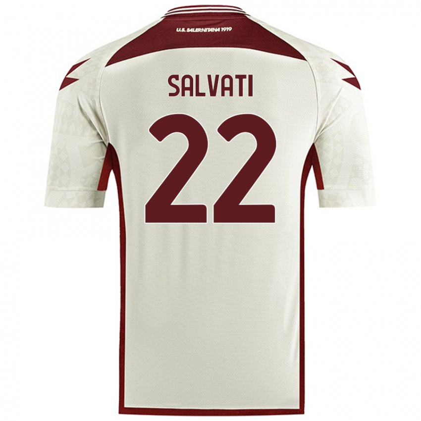 Damen Gregorio Salvati #22 Cremefarben Auswärtstrikot Trikot 2024/25 T-Shirt