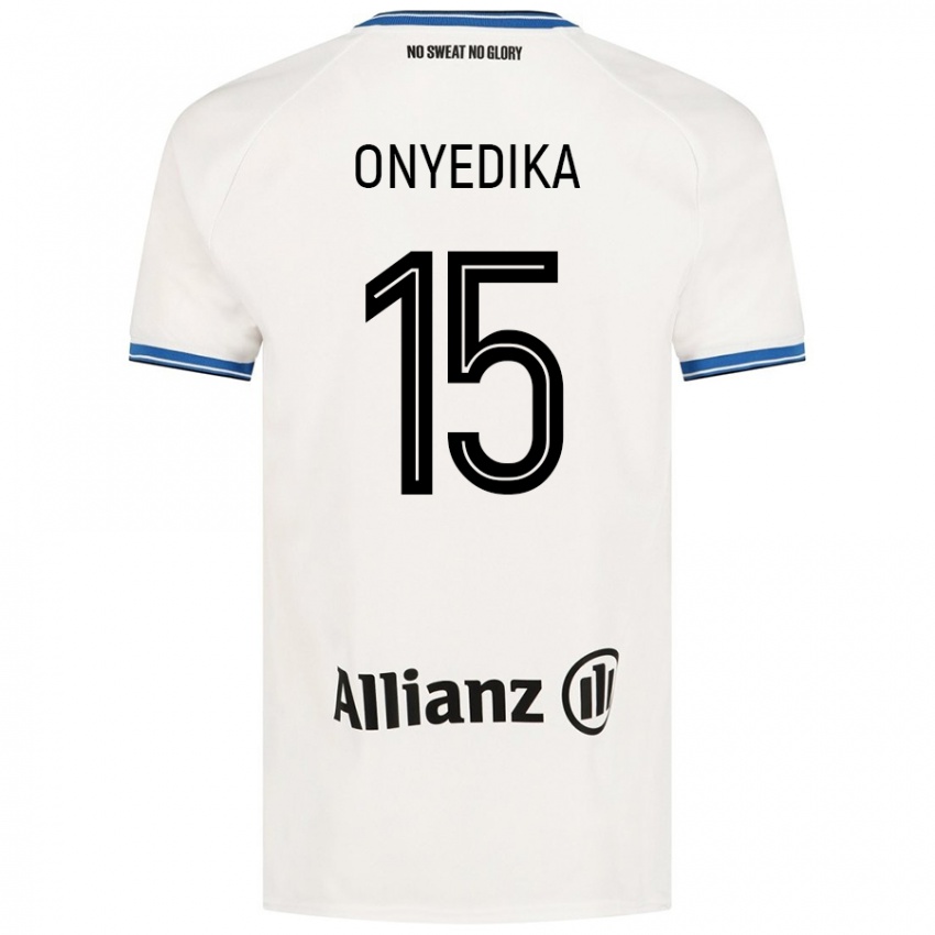 Damen Raphael Onyedika #15 Weiß Auswärtstrikot Trikot 2024/25 T-Shirt