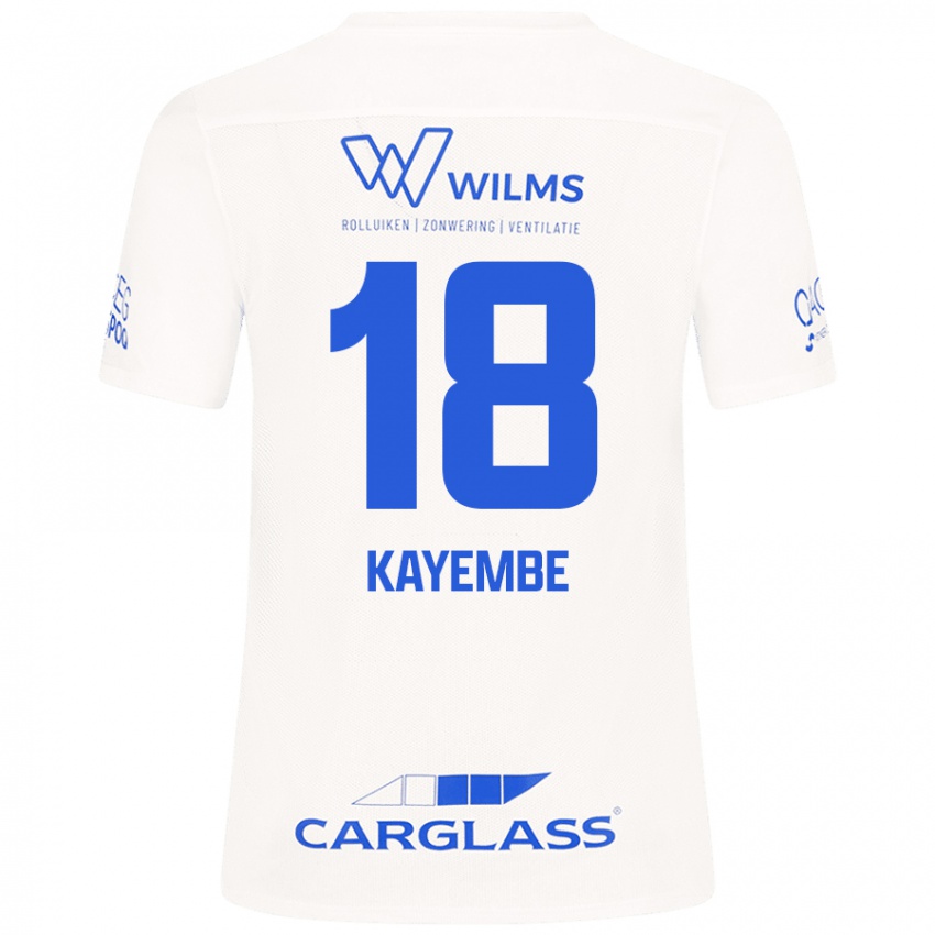 Damen Joris Kayembe #18 Weiß Auswärtstrikot Trikot 2024/25 T-Shirt